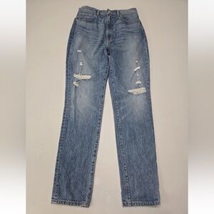 Slvrlake Beatnik Slim High Rise Distressed Jeans Size 28 Womens